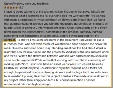 Steve Pinckney's Review